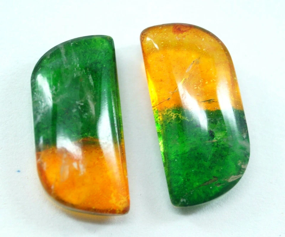 34.60 Ct Pair Of Watermelon Beautiful Tourmaline Gemstone Certified Jewelry Use - Image 3 of 4