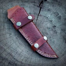 handmade Leather knife sheath Fixed Blade Knife Sheath Hand Craft Belt Loop