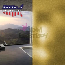 4"x8" Sample Yellow Frosted Film Glass Bathroom Window Security Privacy Sticker