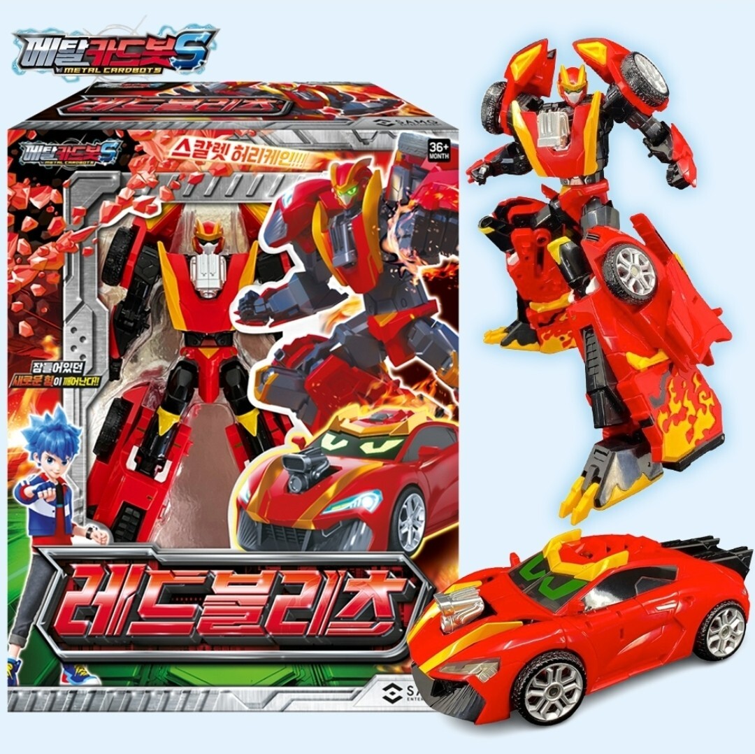 Metal Cardbot S Season2 REDBLITZ Transformer Robot Muscle Car