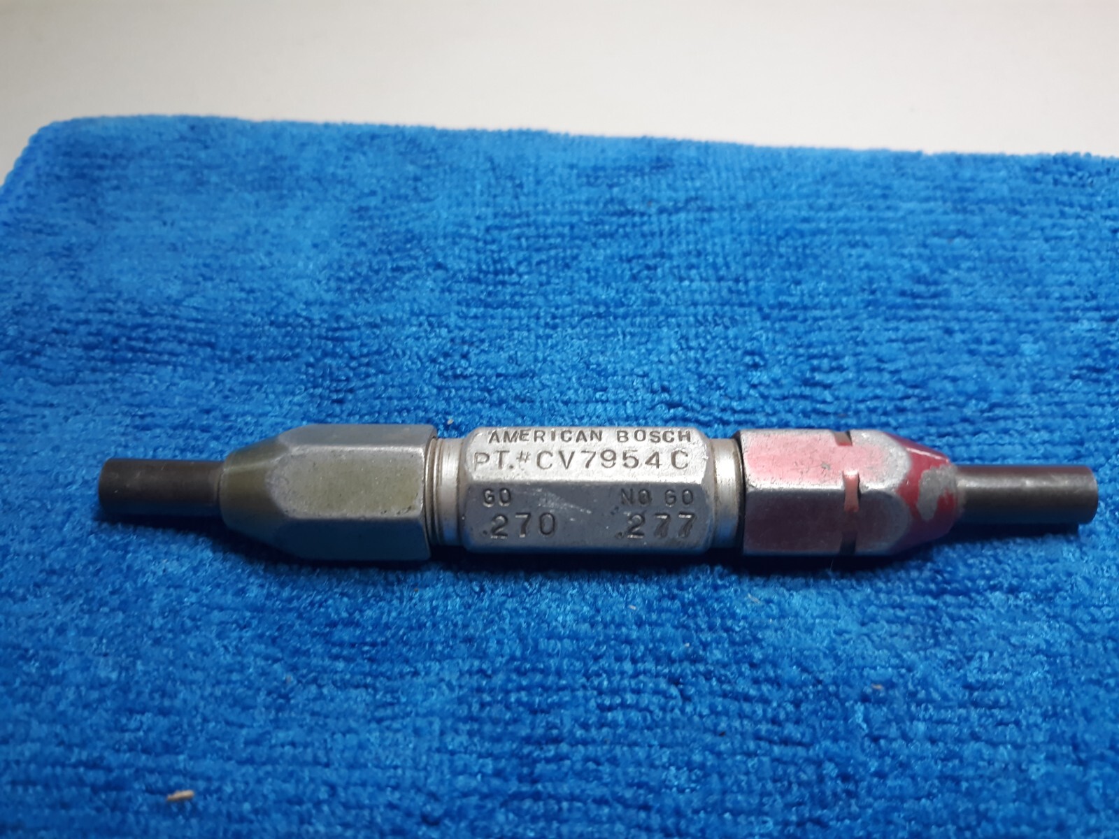AMERICAN BOSCH CV7954C .2700 & .2770 PIN PLUG GAGE GO NO GO .270 .277