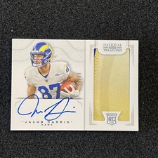 2021 Panini National Treasures - JACOB HARRIS - Crossover Rookie Patch Auto /99