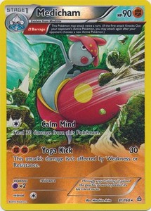Medicham 81/160 XY Primal Clash REVERSE HOLO PERFECT MINT! Pokemon