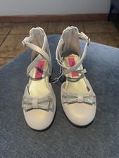 Girls RACHEL SHOES champagne and gold Dress Heel Shoes Size 13 M Kids
