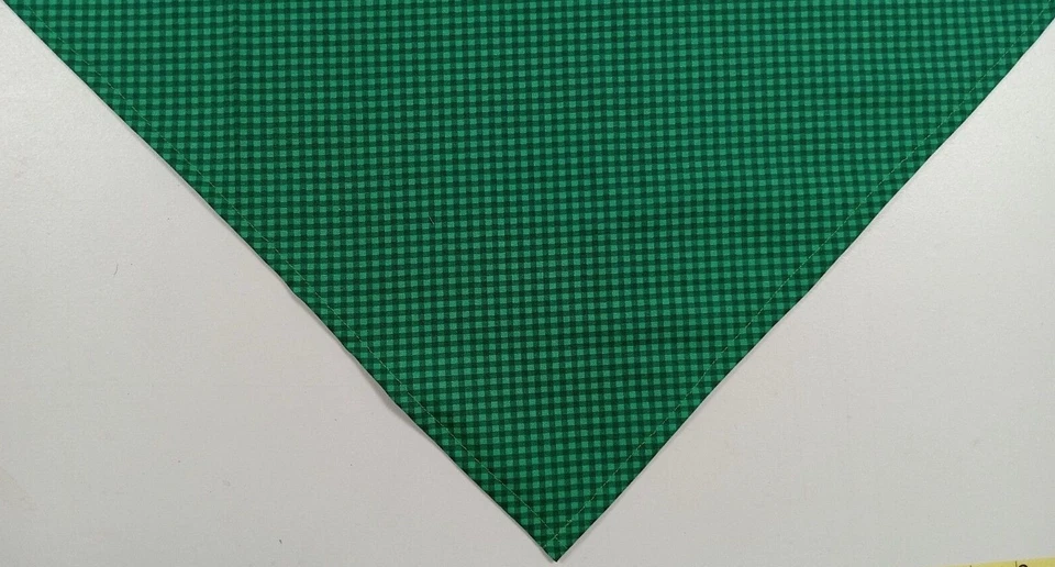 Dog Bandana, Green, St. Patrick's Day, Checked,  Irish, XS, S ,M, L - Image 2 of 3