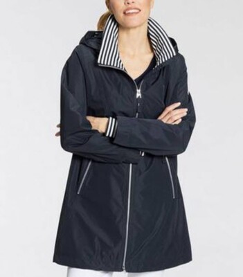 NEU SPORTIV MARITIM FUNKTIONSJACKE mit KAPUZE 38 40 JUNGE DENMARK blau *99018216