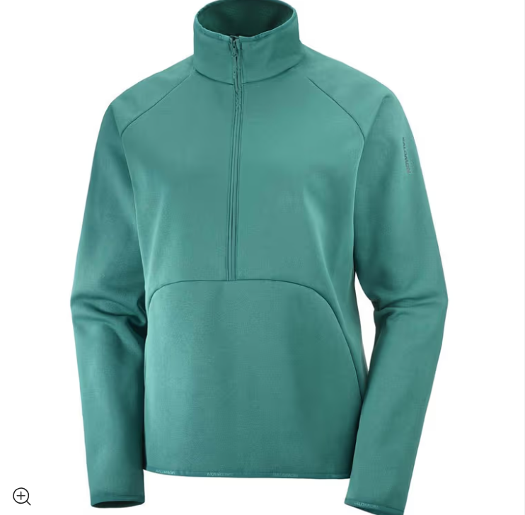 Salomon Women's Essential Warm Half Zip Fleece Jacket Pacific Different Size