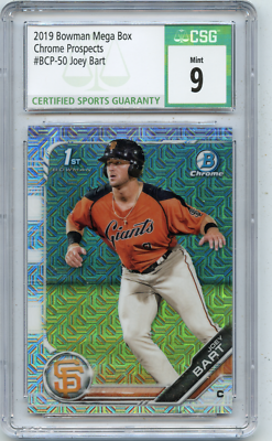 その他 Joey Bart Bowman 2019 RC Auto  /50 SP 2019 BOWMAN CHROME MEGA BOX #BCP-50 JOEY BART ROOKIE RC, GIANTS