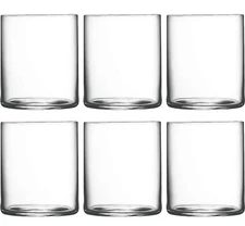 LUIGI BORMIOLI TOP CRYSTAL WATER SPIRITS GLASS SET OF 6 12.25 OZ 3.5"H NIB NEW