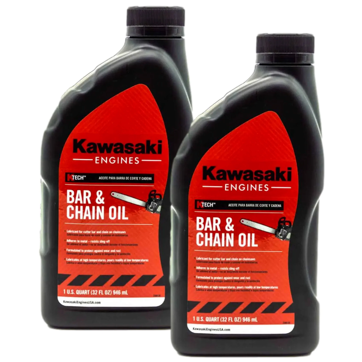 Kawasaki 99969-6505 Chainsaw Bar & Chain Oil QT 2 Pack Genuine OEM