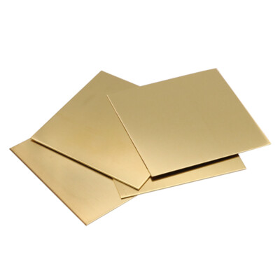 #ad Brass Square Sheet Metal Sheets Plates Various Sizes 0.3 0.5 0.8 1 1.2 6mm Thick $86.18