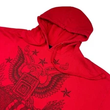 5.11 Tactical Men's USA Eagle Pullover Hoodie Red • Large