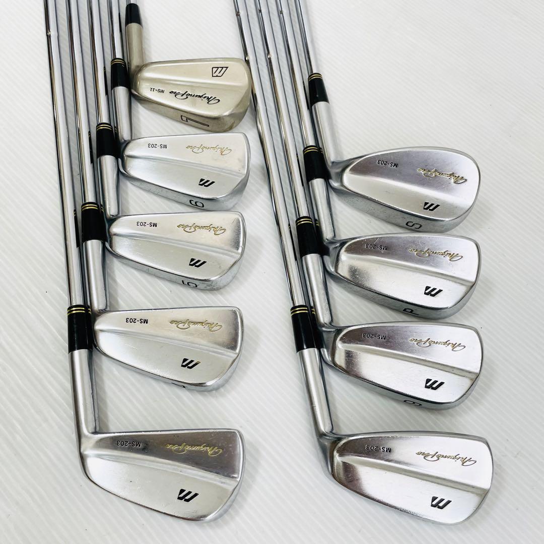 MIZUNO PRO MS-203 MS-11 COMBO Iron Set 3-9+Pw+Sw Dynamic Gold S200 