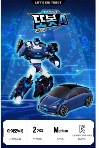 2025 New Tobot  Smart A Transformer Robot Hyundai Ioniq 6 LED Light Figure - Image 2 of 4