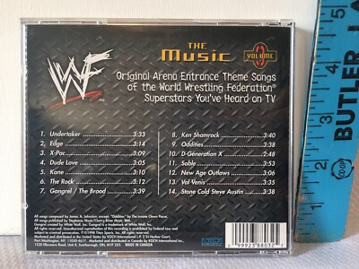 World Wrestling Federation WWF The Music Volume 3 Audio CD WWE