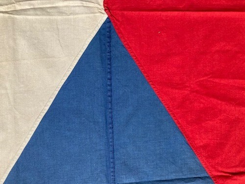 VINTAGE (60’s) CZECH REPUBLIC SEWN CLOTH FLAG, FLOWN DURING “1968 PRAGUE SPRING” - 第 18/21 張圖片