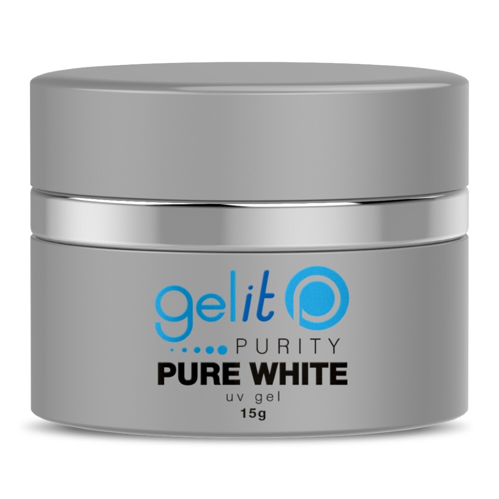 Pure Nails 'Gel It' Purity UV Gel Pure White False Nail Art Tips Builder 15g