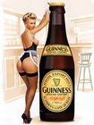 Guinness Pin Up Girl, Retro metal Aluminium Sign vintage  Bar/ Pub
