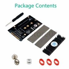 Upgrade Version M.2 NGFF key M SSD to SFF-8639 U.2 Adapter With Heatsink