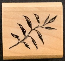 Stampscapes Leaf Sprig Rubber Stamp