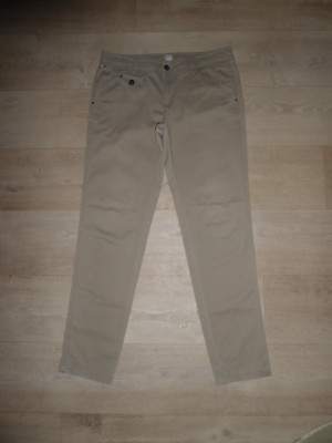 TOMMY HILFIGER DEMI VTW Chino Hose Hüftig Slim Khaki W29 L32 **TOP**