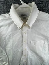 VTG Brooks Brothers Cotton Long Sleeve Button Up Shirt White 17 33 Adult Men