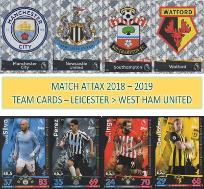 Topps Match Attax 2018 2019 18 19 Choose your Team Player Cards #181 to #360
