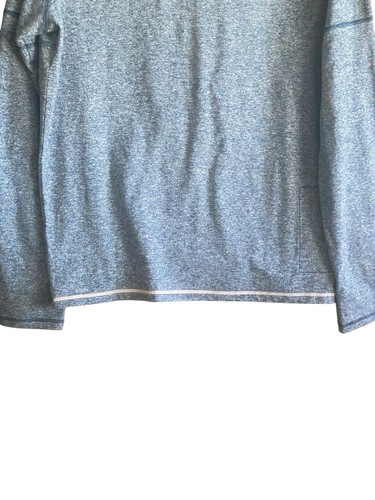 Saucony Blue/Gray Run-Warm Quarter-Zip Pullover Running Shirt. Men’s Size M - Picture 3 of 11