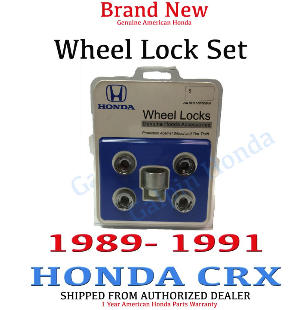 1989- 1991 Honda CRX New Genuine Wheel Lock Set[08181-SF1C0AH] | eBay