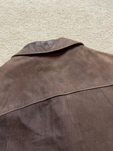 Vintage Mid Century MCM 60s Rockabilly Leather Suede Deerskin Blazer Jacket M - Picture 7 of 11