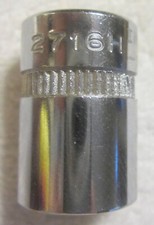 1/2" Indestro 2716H 3/8'' Drive 6 Point Socket ,VTG mint shape, tool,USA