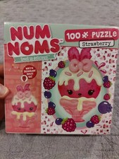 Num Noms Strawberry 100 Piece Puzzle Kids Scented NEW Factory Sealed