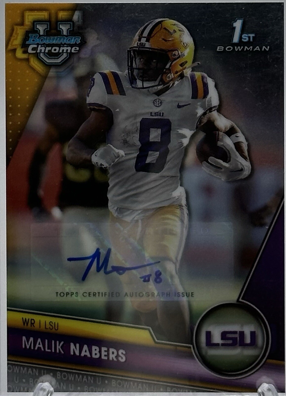 2023 Bowman University Chrome -Prospect Autographs #74 Malik Nabers