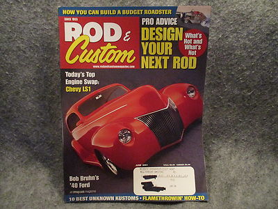 Rod & Custom Magazine June 2001 Vol 35 No. 6 Today Top Engine Swap: Chevy LS1