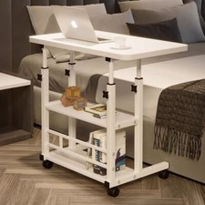 Portable Notebook Computer Desks Adjustable Laptop Table Bed Sofa Tray On Wheels