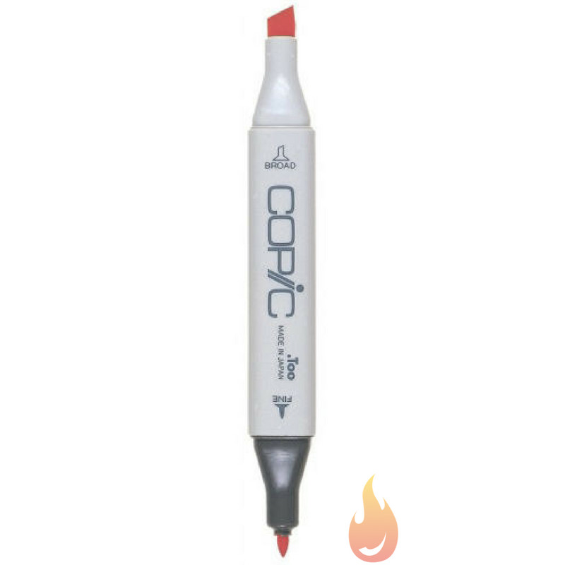 CLASSIC SQUARE BODY Copic Marker RED Colors R and RV COLORS 