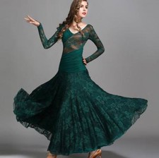 Women Latin Ballroom Dance Dress Salsa Modern Waltz Tango Dress MY790