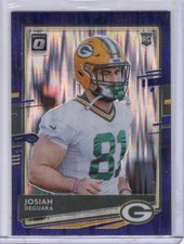 2020 Donruss Optic Purple Shock RC #142 Josiah Deguara Green Bay Packers