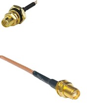RG316 RP-SMA Female O-Ring to SMA FEMALE RF Cable Rapid-SHIP LOT