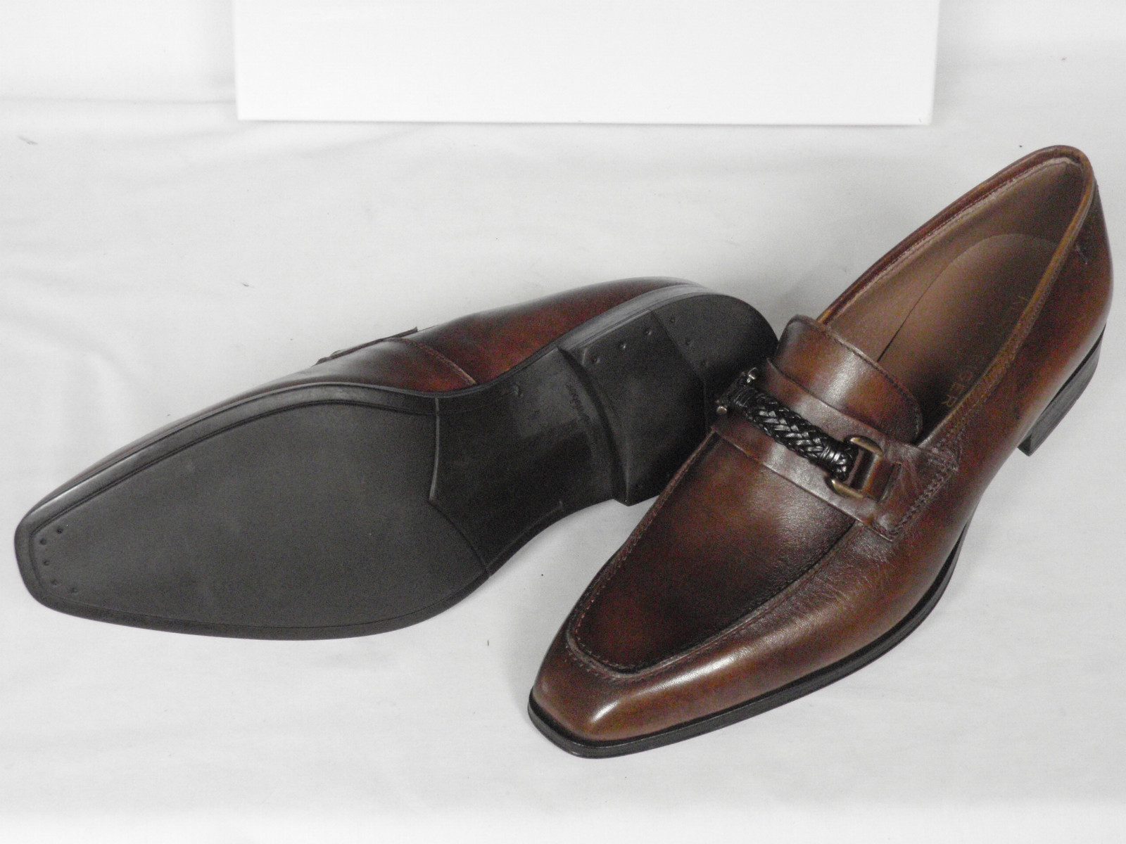 NEW Herren Kurt Dark Geiger Dark Kurt Braun Leder Loafer Slip On Schuhes UK 10 10.5 EU 44 be7ab3 NEW Herren Kurt Dark Geiger Dark Kurt Braun Leder Loafer Slip On Schuhes UK 10 10.5 EU 44 be7ab3