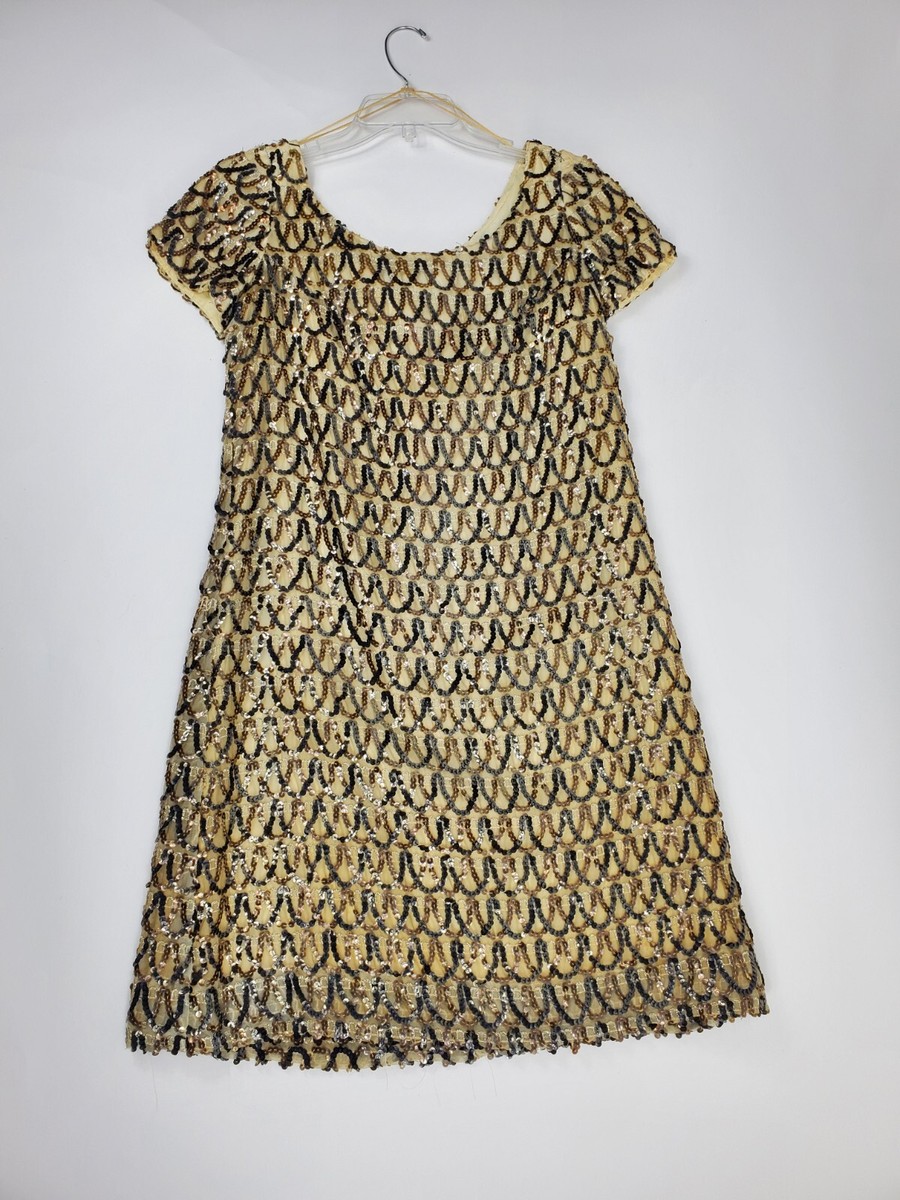 Vintage 60s Sequin New Years Mini Dress Retro Designer Medium Frankie Welch  | eBay