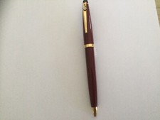 CROSS SOLO BALLPOINT PEN BURGUNDY WITH 22KT GOLD APPOINTMENTS FISH EMBLEM