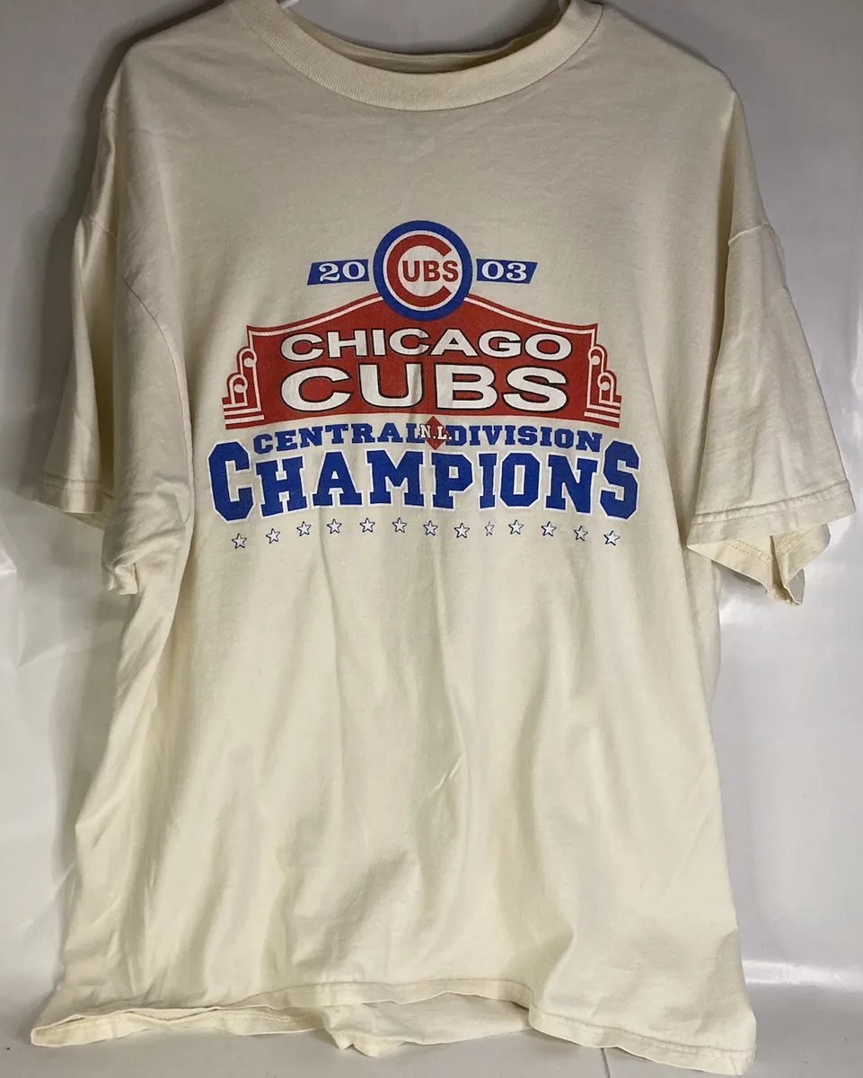 Men's 2003 Fruit of the Loom XL Chicago Cubs Central Division