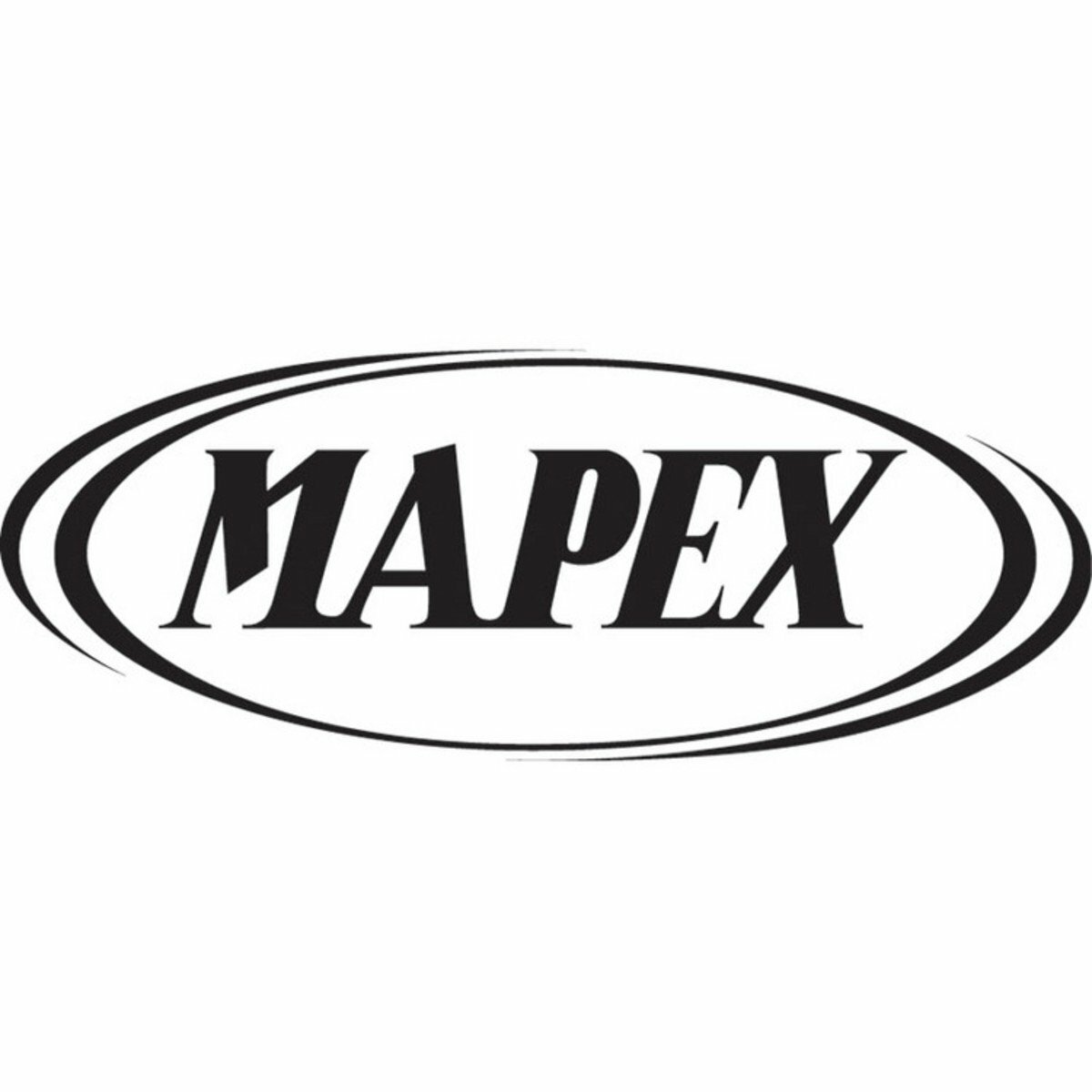 MAPEX drums drumhead logo,, die cut decal, sticker, BLACK 9 INCHES eBay