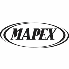 MAPEX drums drumhead logo,, die cut decal, sticker, BLACK 9 INCHES 