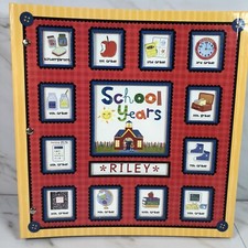 School Years Memory Keepsake Photo Album Scrapbook 12x11 Preschool to 12th Grade