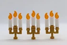 3) Candelabra Lot 9 Total Candles 43196 10316 76149 LEGO® Minifigure Part