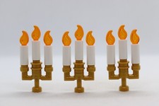 3) Candelabra Lot 9 Total Candles 43196 10316 76149 LEGO® Minifigure Part