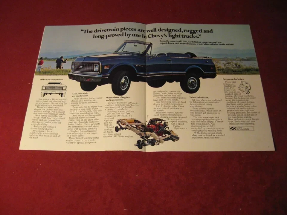 1971 Chevrolet Blazer продажи брошюра - оригинал - Изображение 2 из 3