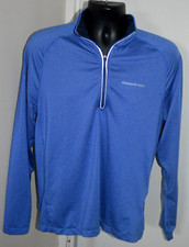 VINEYARD VINES 1/4 ZIP PERFORMANCE PULLOVER Mens MEDIUM Blue Lightweight VGC